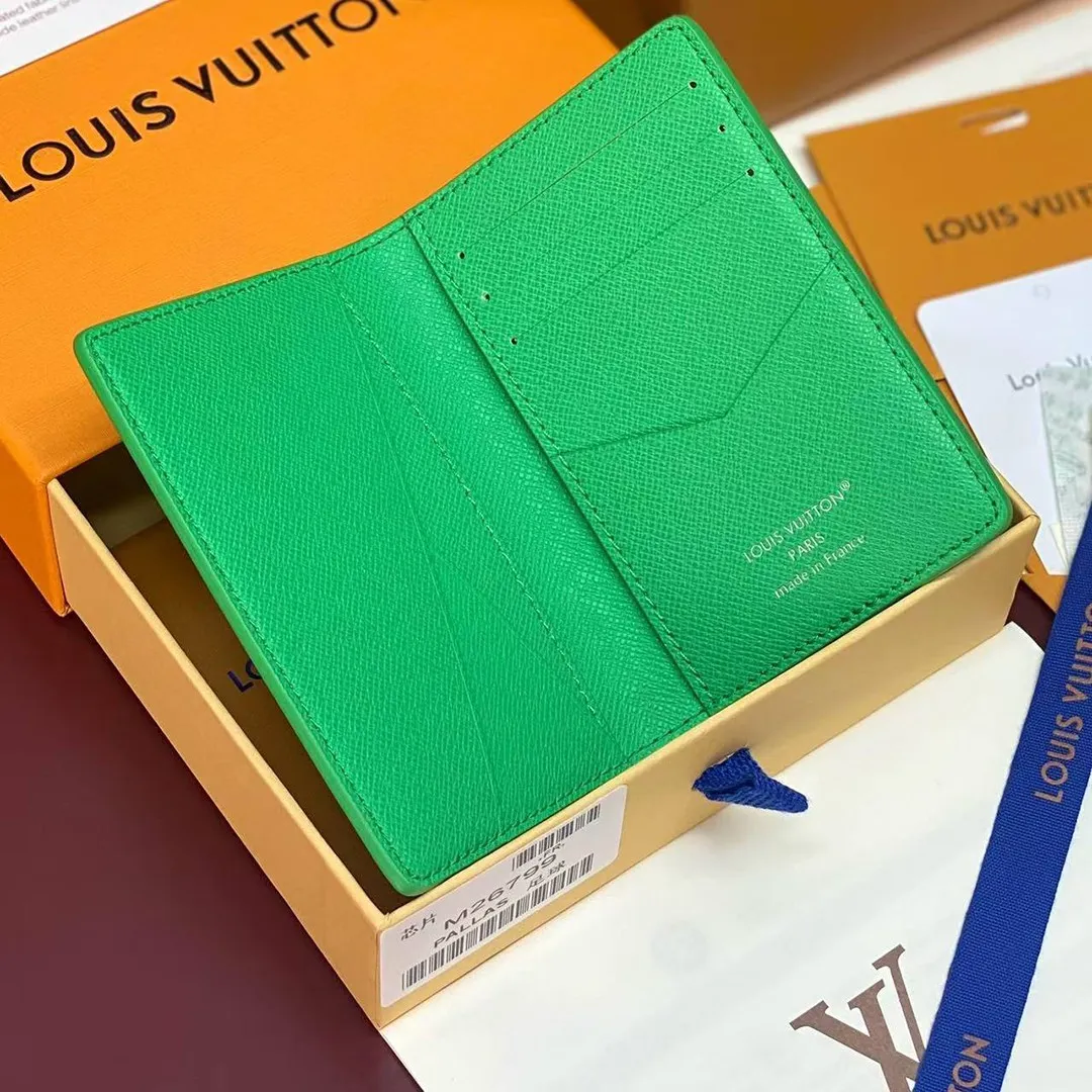 M26799 Pocket Organizer Soccer Green Monogram Coated Canvas