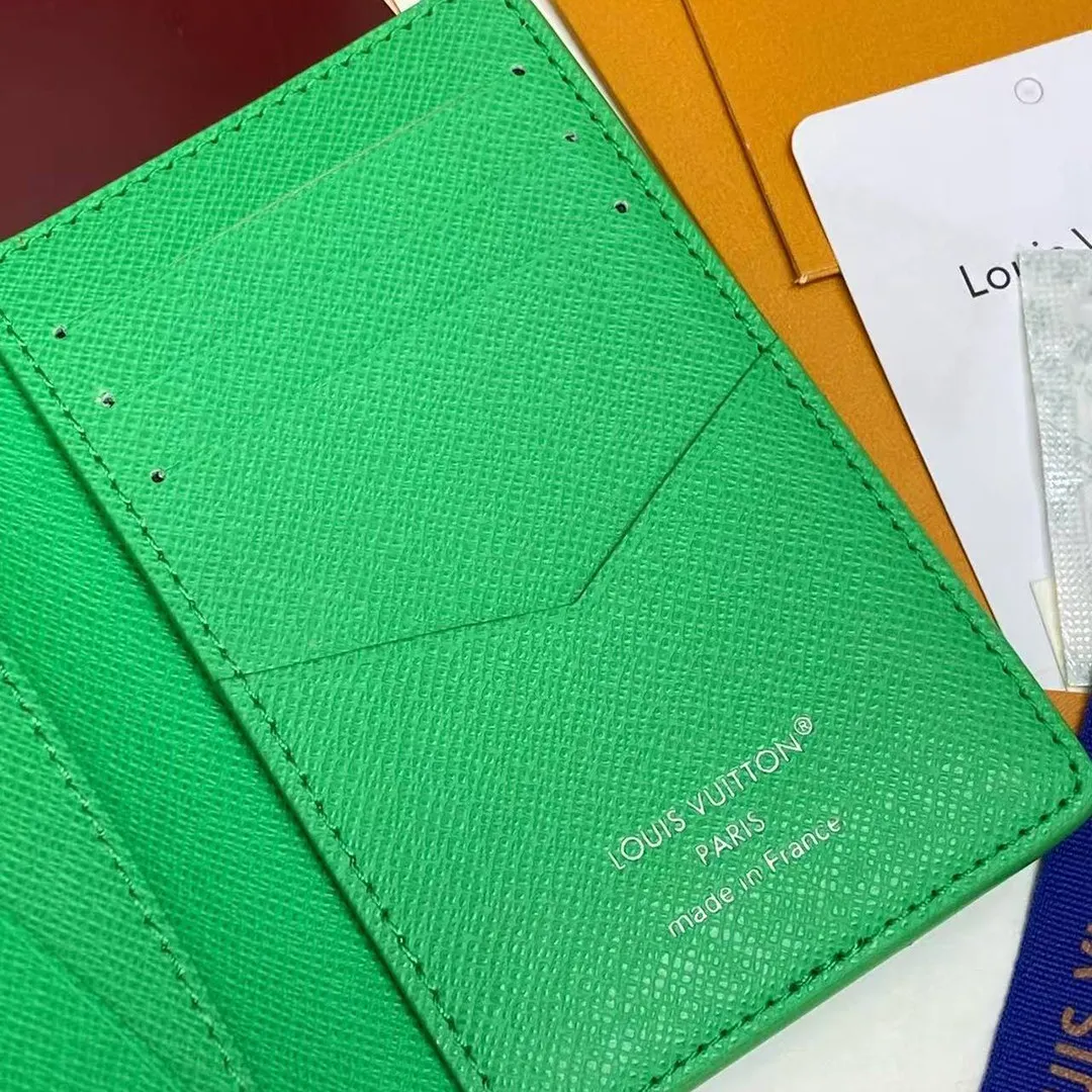 M26799 Pocket Organizer Soccer Green Monogram Coated Canvas