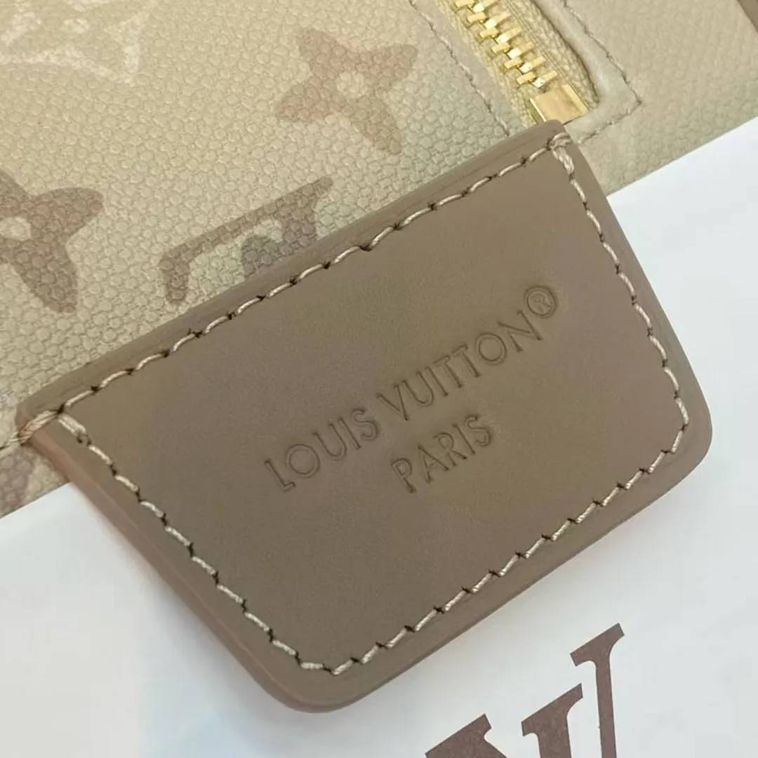M29161 Dopp Kit Pouch Sand Beige Monogram Surplus Coated Canvas