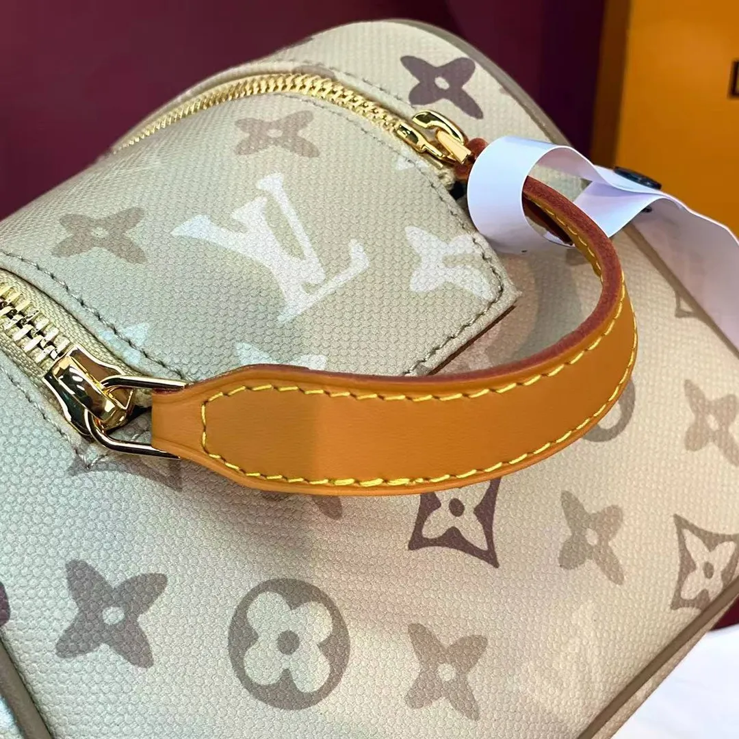 M29161 Dopp Kit Pouch Sand Beige Monogram Surplus Coated Canvas
