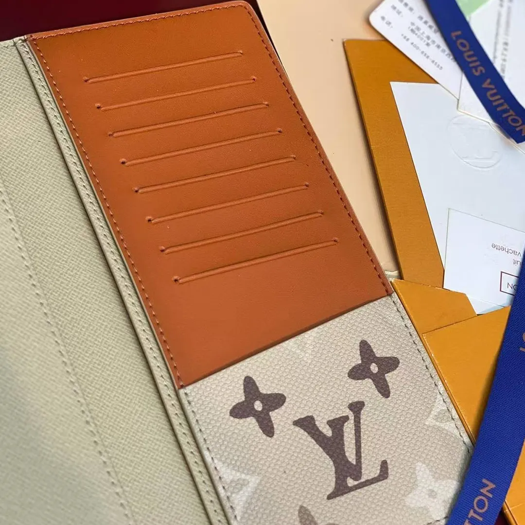 M29257 Brazza Wallet Sand Beige Monogram Surplus Coated Canvas