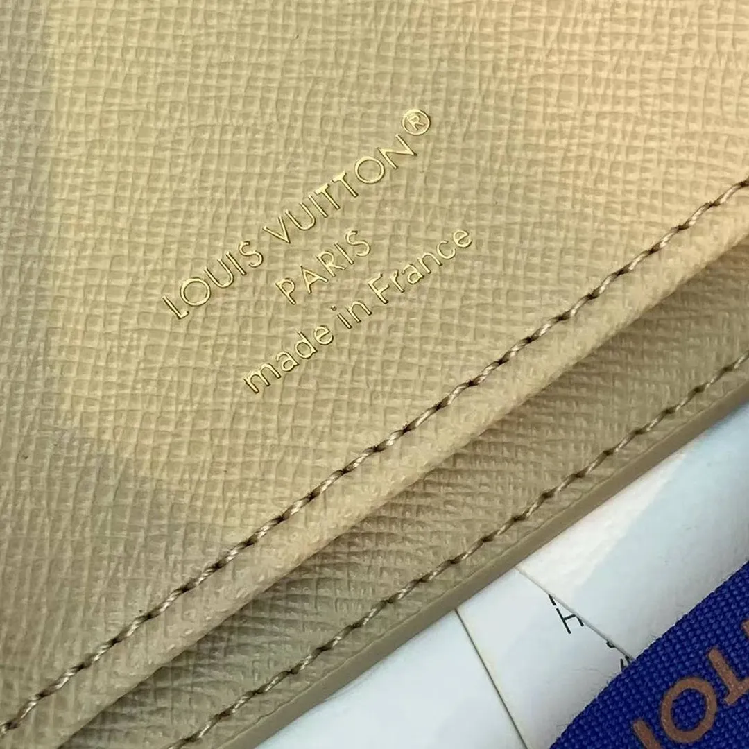 M29257 Brazza Wallet Sand Beige Monogram Surplus Coated Canvas