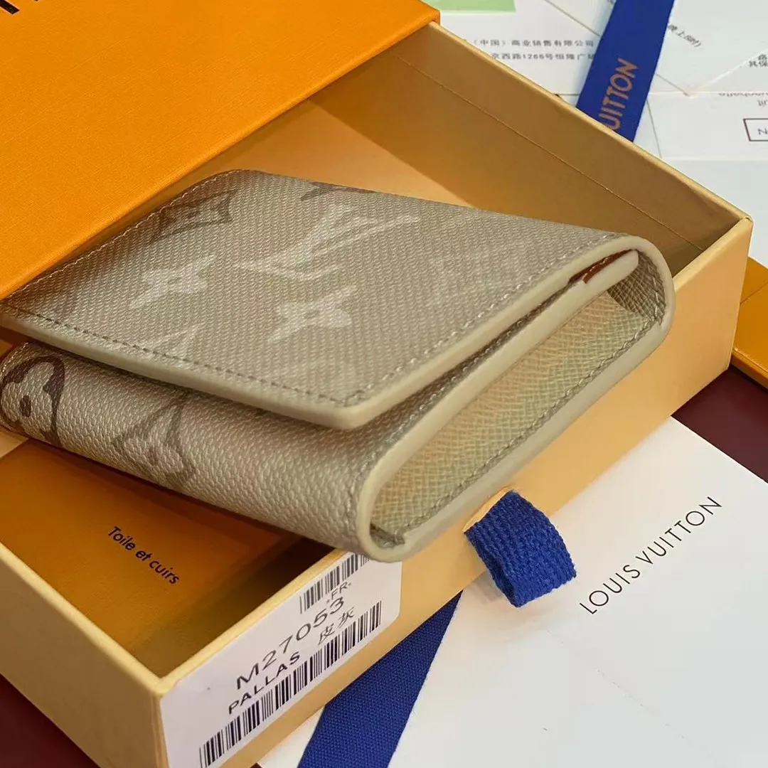 M27053 Enveloppe Carte de Visite Sand Beige Monogram Surplus Coated Canvas