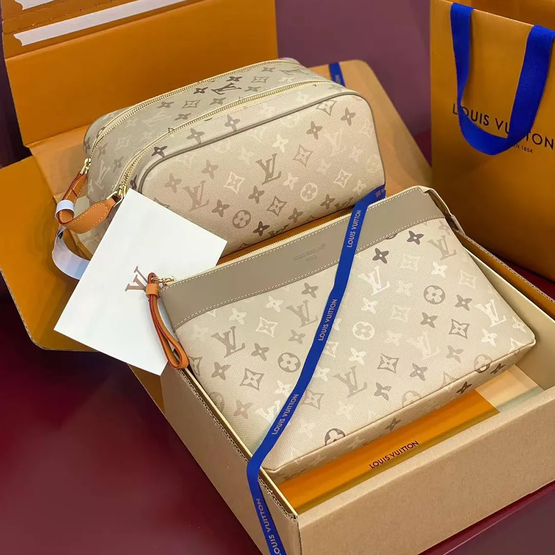 M29258 Pochette Clés Card Holder Sand Beige Monogram Surplus Coated Canvas