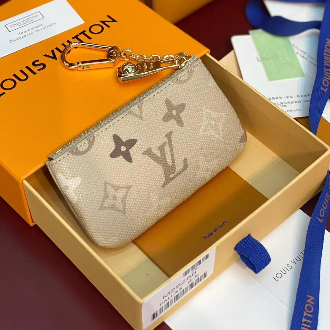M29258 Pochette Clés Card Holder Sand Beige Monogram Surplus Coated Canvas