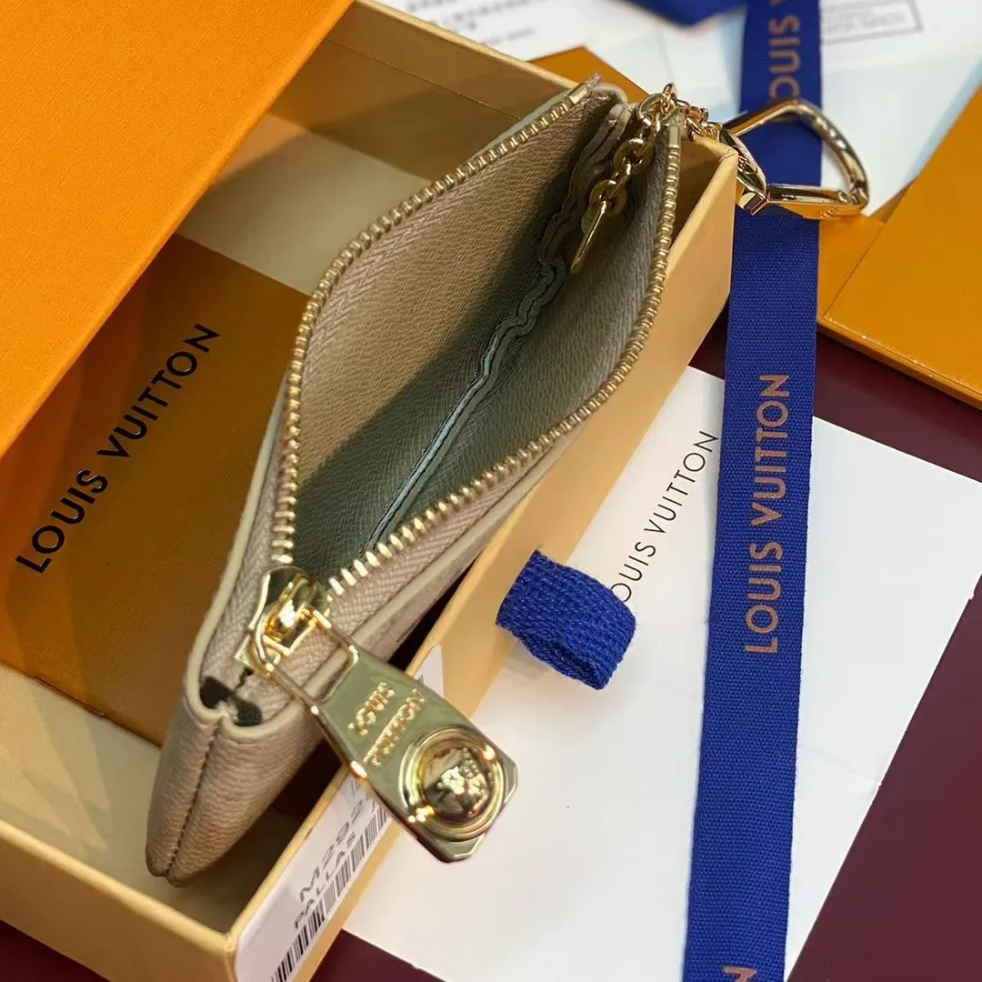 M29258 Pochette Clés Card Holder Sand Beige Monogram Surplus Coated Canvas