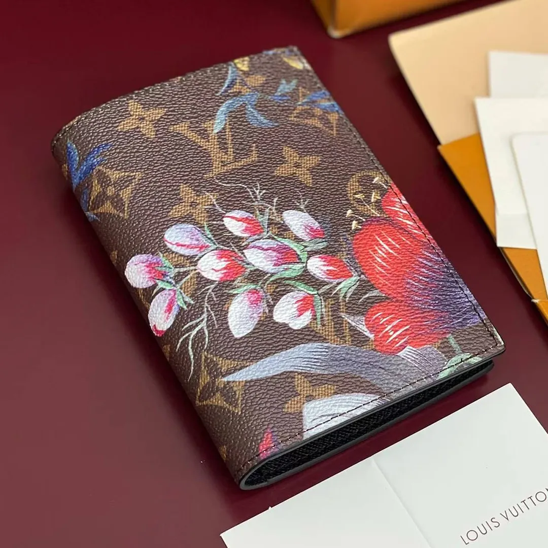 M29397 Passport Cover Monogram Eden Brown Coated Canvas