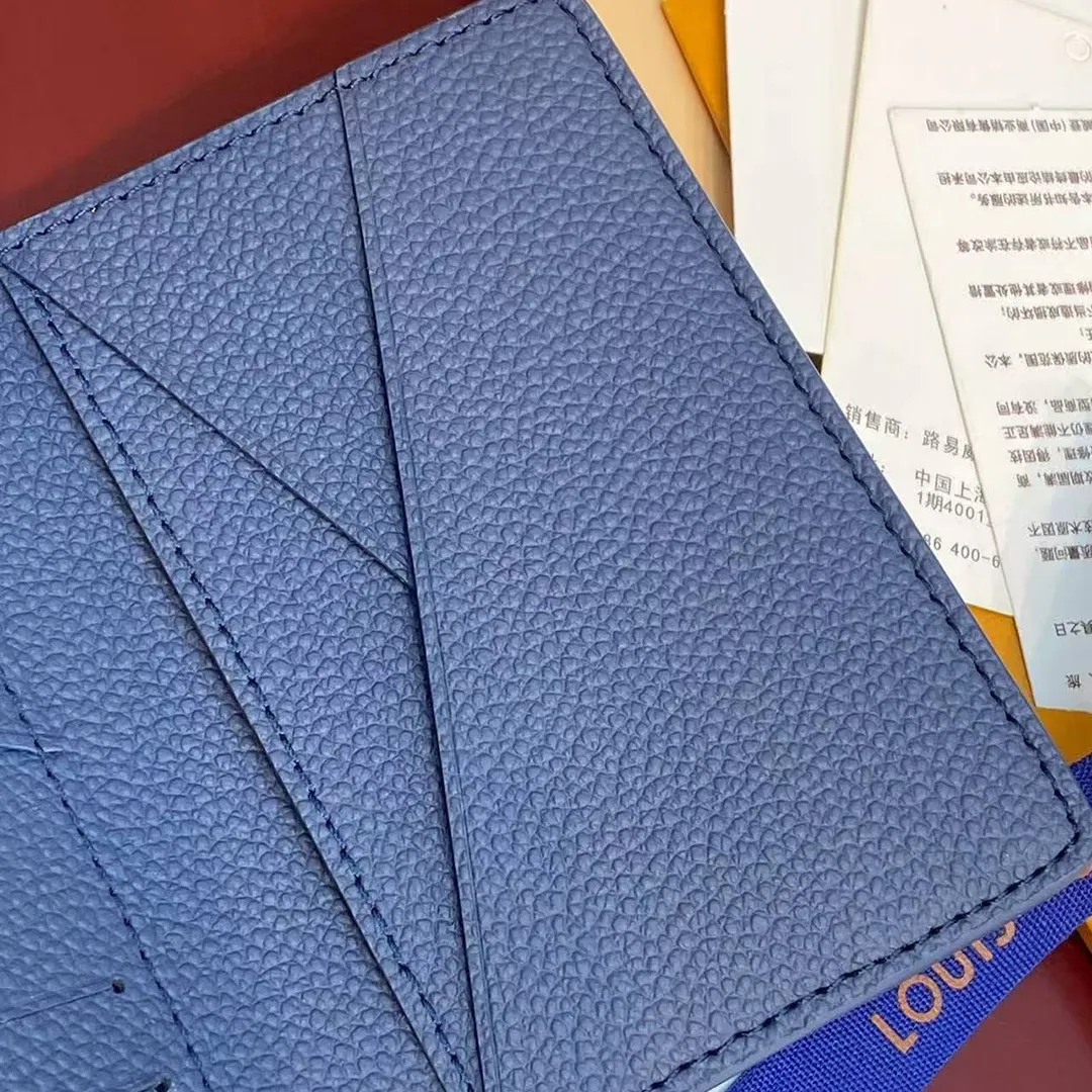 M28609 Pocket Organizer Indigo Blue Damoflage Coated Canvas