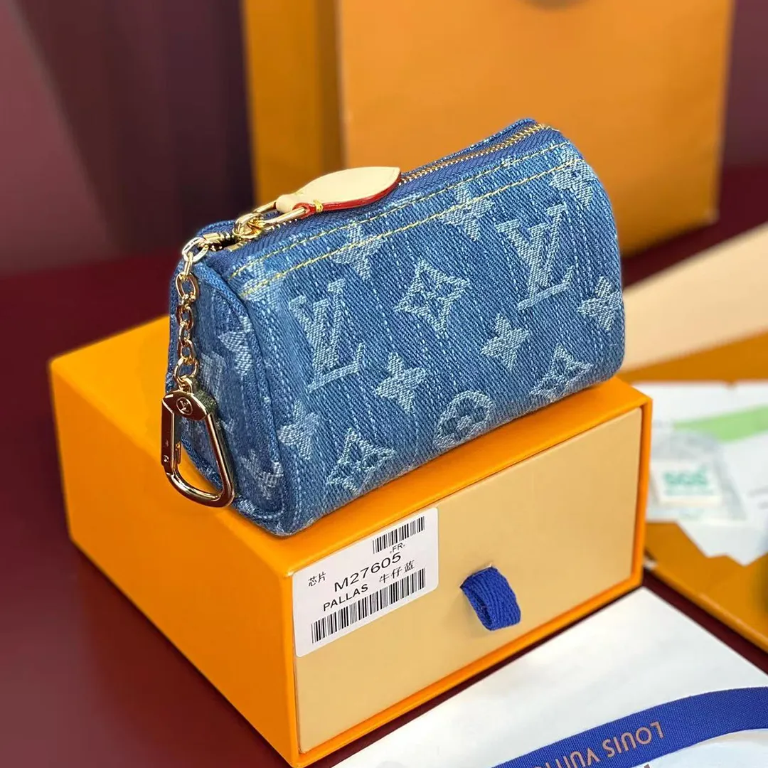 M27604 Trousse Speedy MM Wallet Blue Monogram Denim