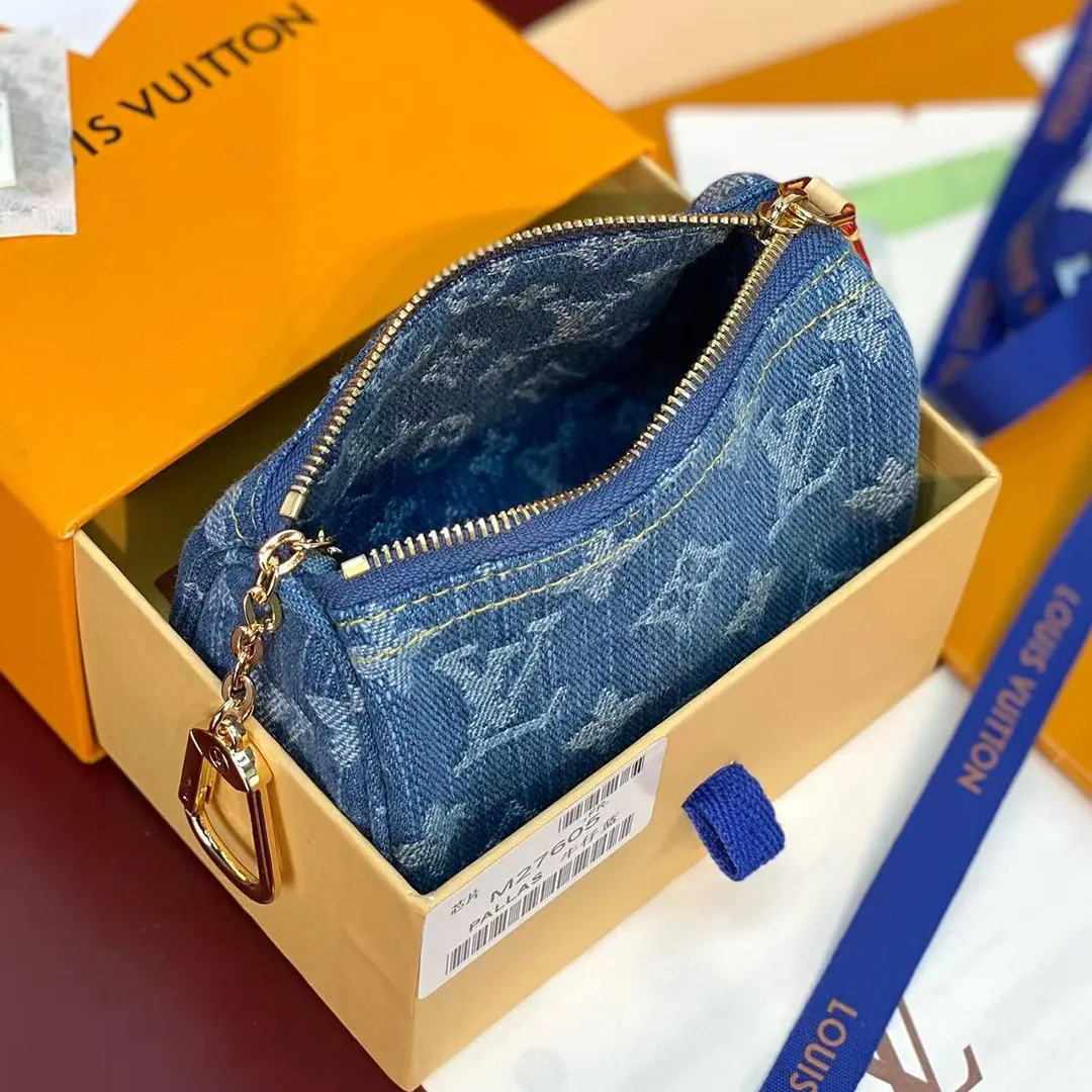 M27604 Trousse Speedy MM Wallet Blue Monogram Denim