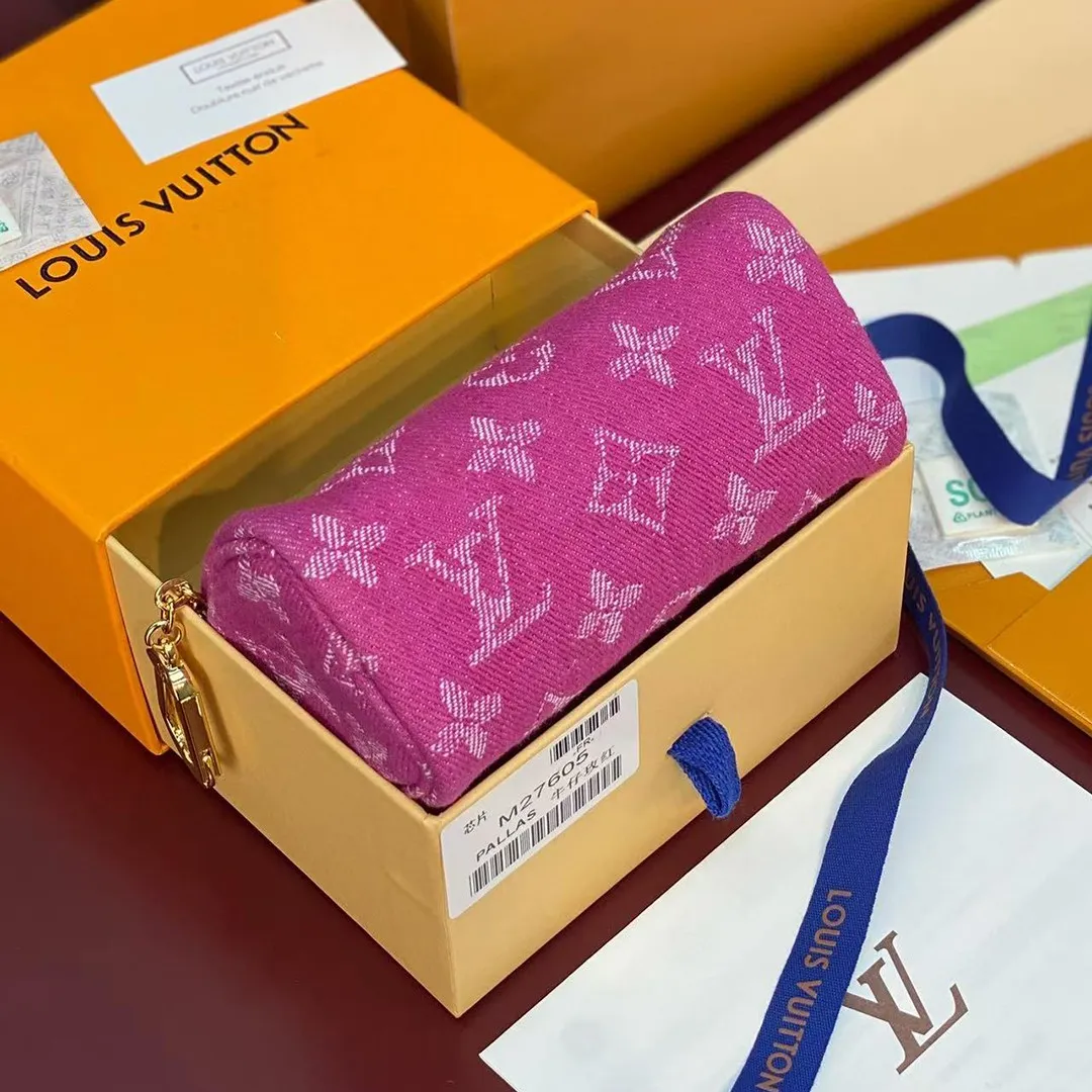 M27605 Trousse Speedy MM Wallet Fuchsia Monogram Denim
