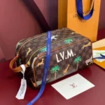 N40889 L.V x The Darjeeling Limited Dopp Kit Canvas Brown Damier Ebene Heritage Coated Canvas - M28371 2 N40889 L.V x The Darjeeling Limited Dopp Kit Canvas Brown Damier Ebene Heritage Coated Canvas
