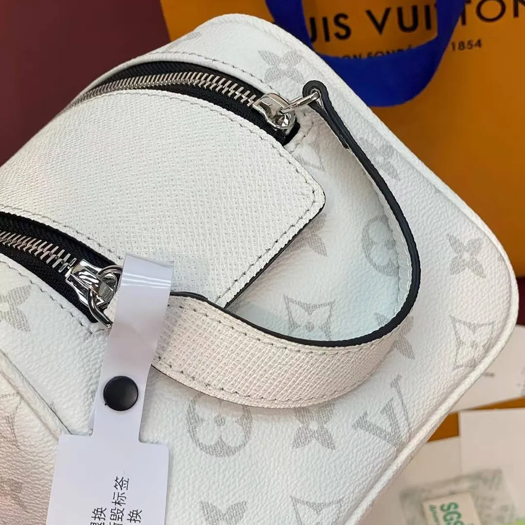 M27794 Dopp Kit Optic White Monogram Coated Canvas