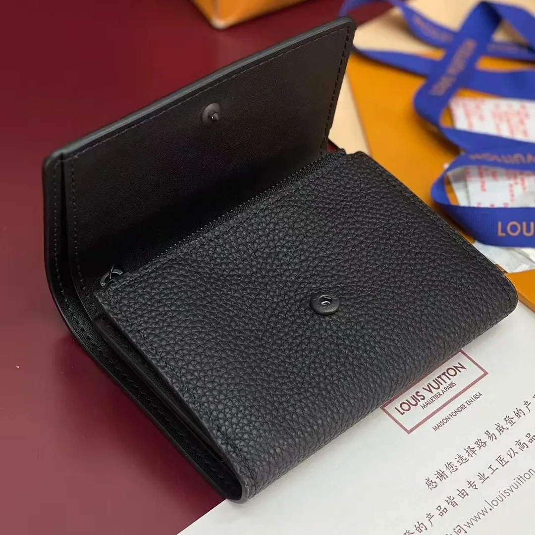 M26250 Victor Wallet L.V Aerogram Black Grained Millésime Calf Leather