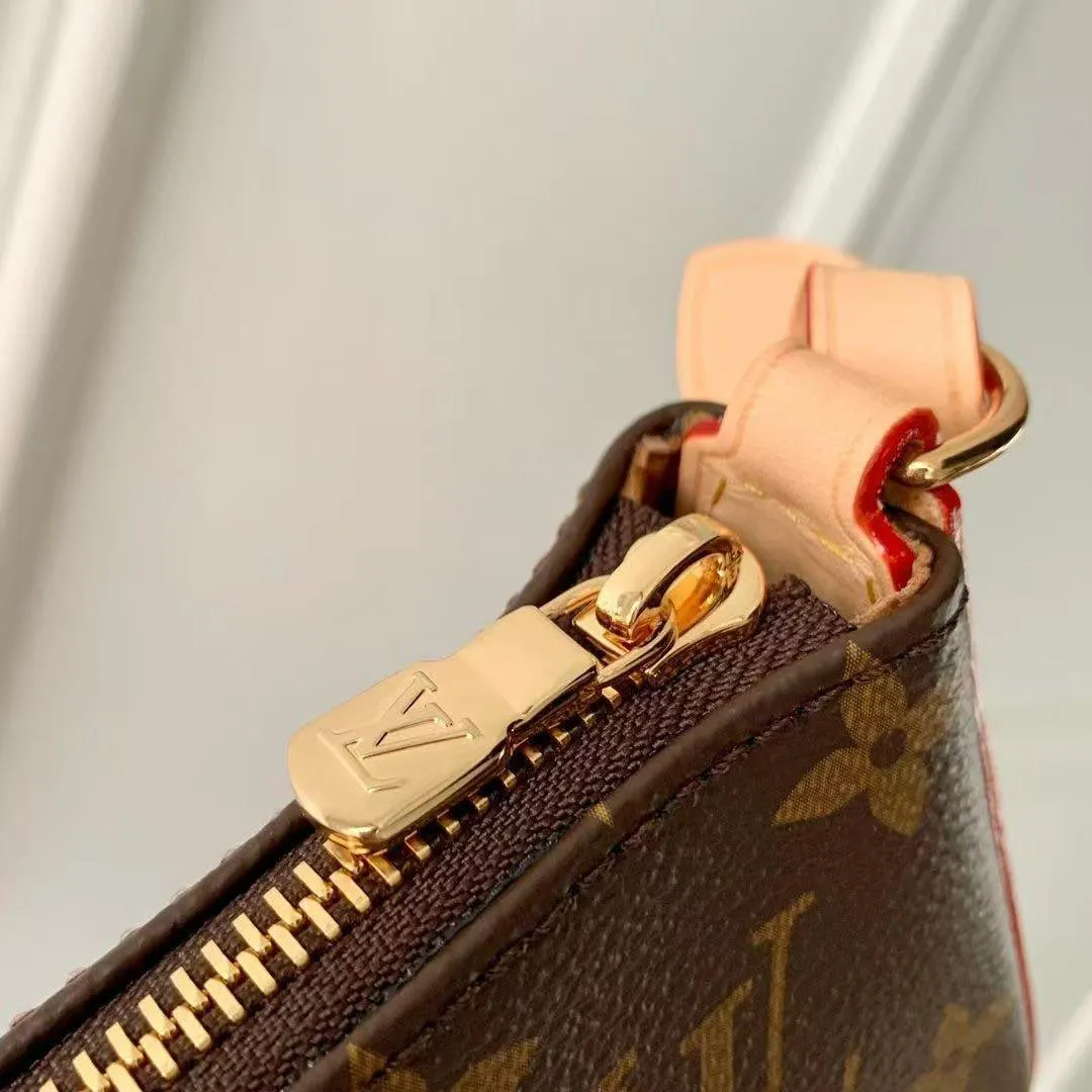 M12859 Pochette Tirette Monogram Coated Canvas