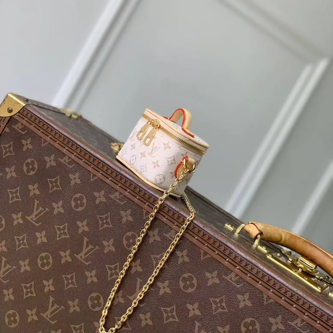 M03812 Micro Vanity Case Dune Beige Monogram Coated Canvas