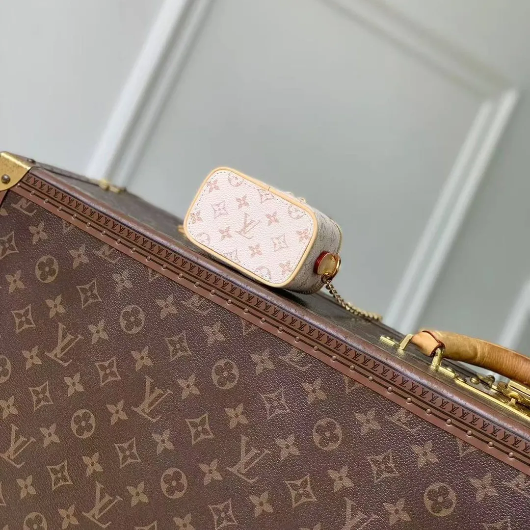 M03812 Micro Vanity Case Dune Beige Monogram Coated Canvas