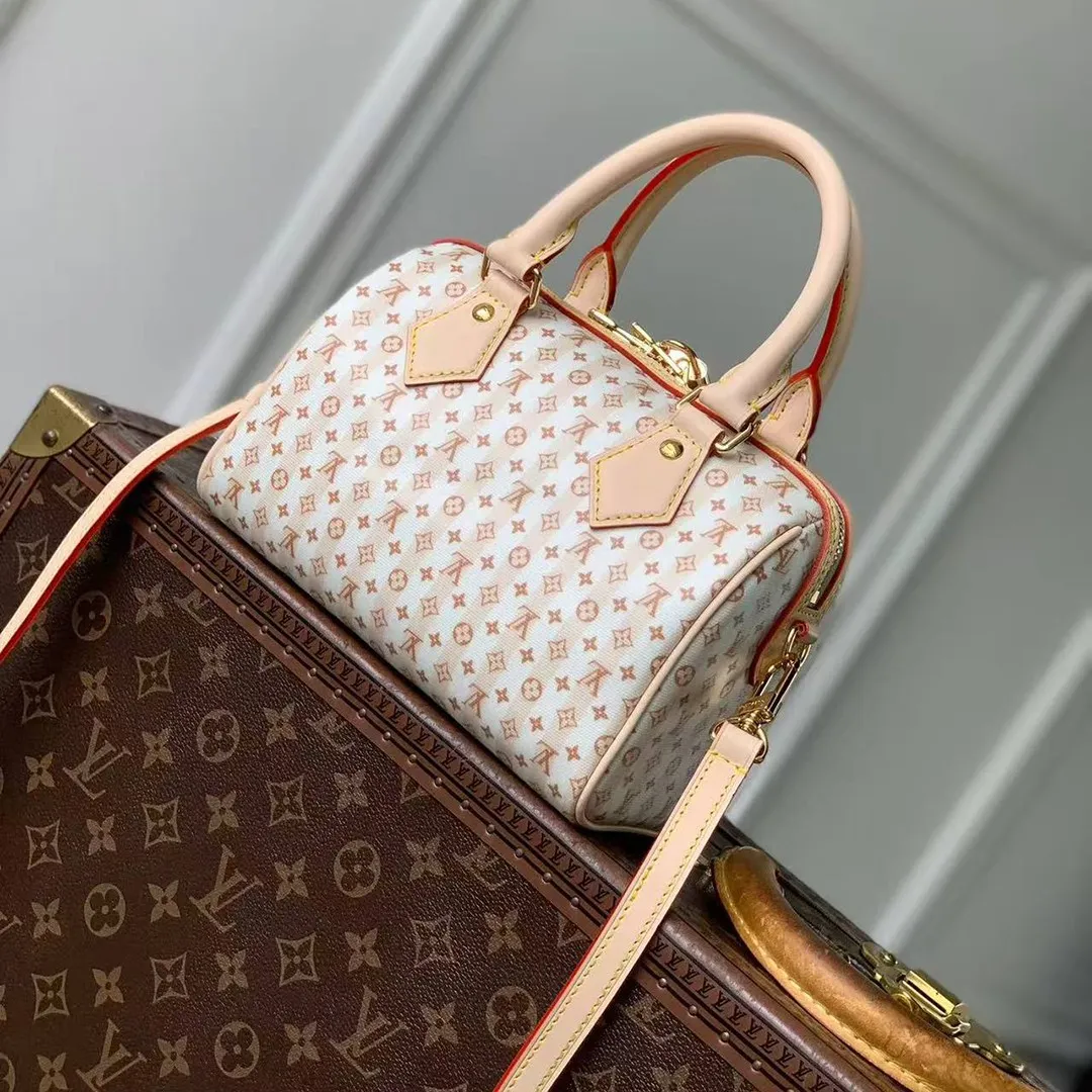 M29459 Speedy Bandoulière 20 Nude Rose Monogram Coated Canvas