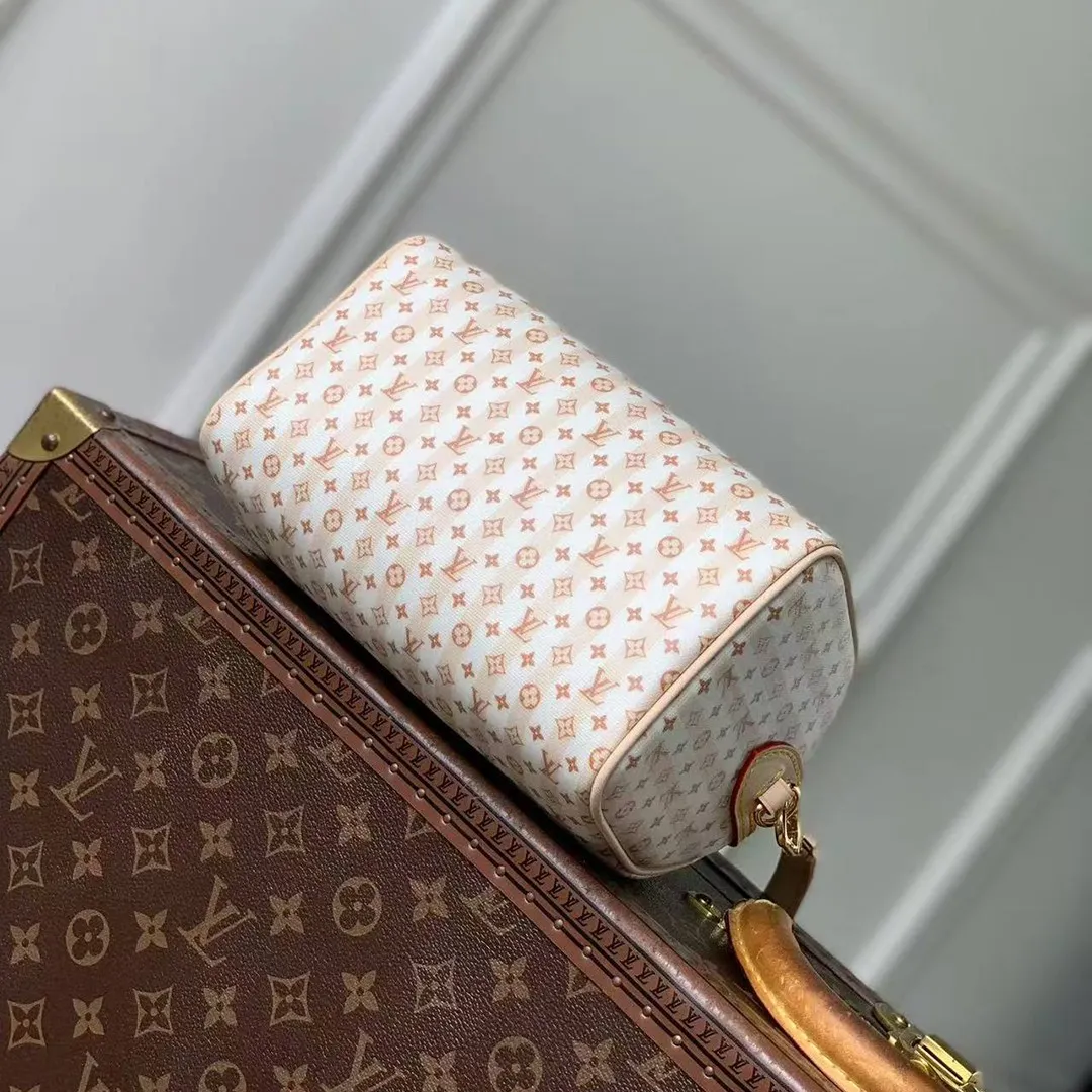 M29459 Speedy Bandoulière 20 Nude Rose Monogram Coated Canvas