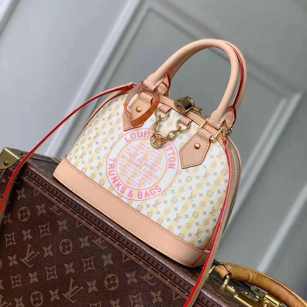 M28672 Alma BB Banana Monogram Coated Canvas