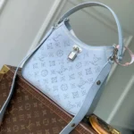 M28779 All Around PM Handbag Bleu Olympe Perforated Mahina Calfskin Leather With Embroidery - M29317 1 M28779 All Around PM Handbag Bleu Olympe Perforated Mahina Calfskin Leather With Embroidery