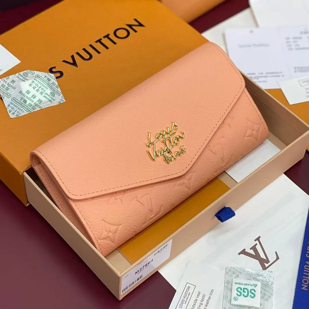 M27664 Sarah Wallet Peach Monogram Empreinte Leather