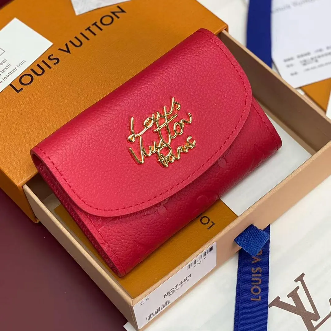 M27481 Rosalie Coin Purse Strawberry Pink Monogram Empreinte Leather