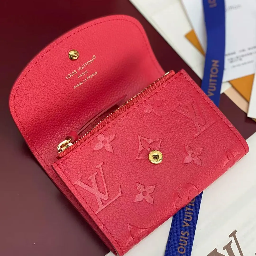 M27481 Rosalie Coin Purse Strawberry Pink Monogram Empreinte Leather