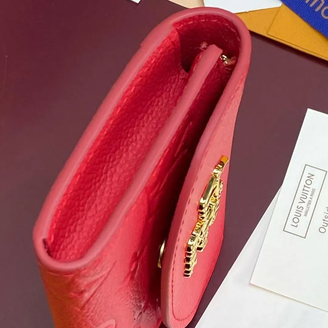 M27481 Rosalie Coin Purse Strawberry Pink Monogram Empreinte Leather