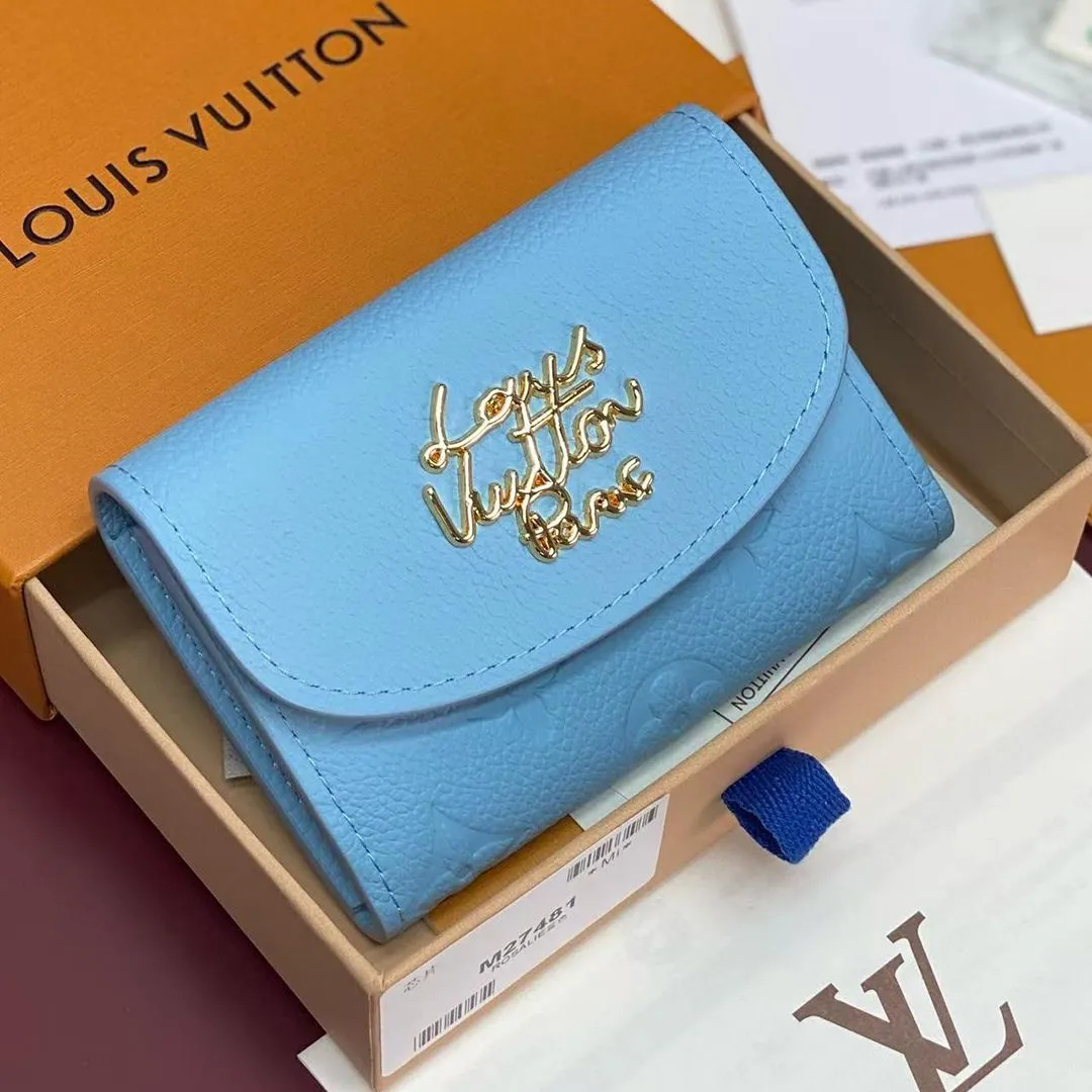 M27480 Rosalie Coin Purse Grape Blue Monogram Empreinte Leather