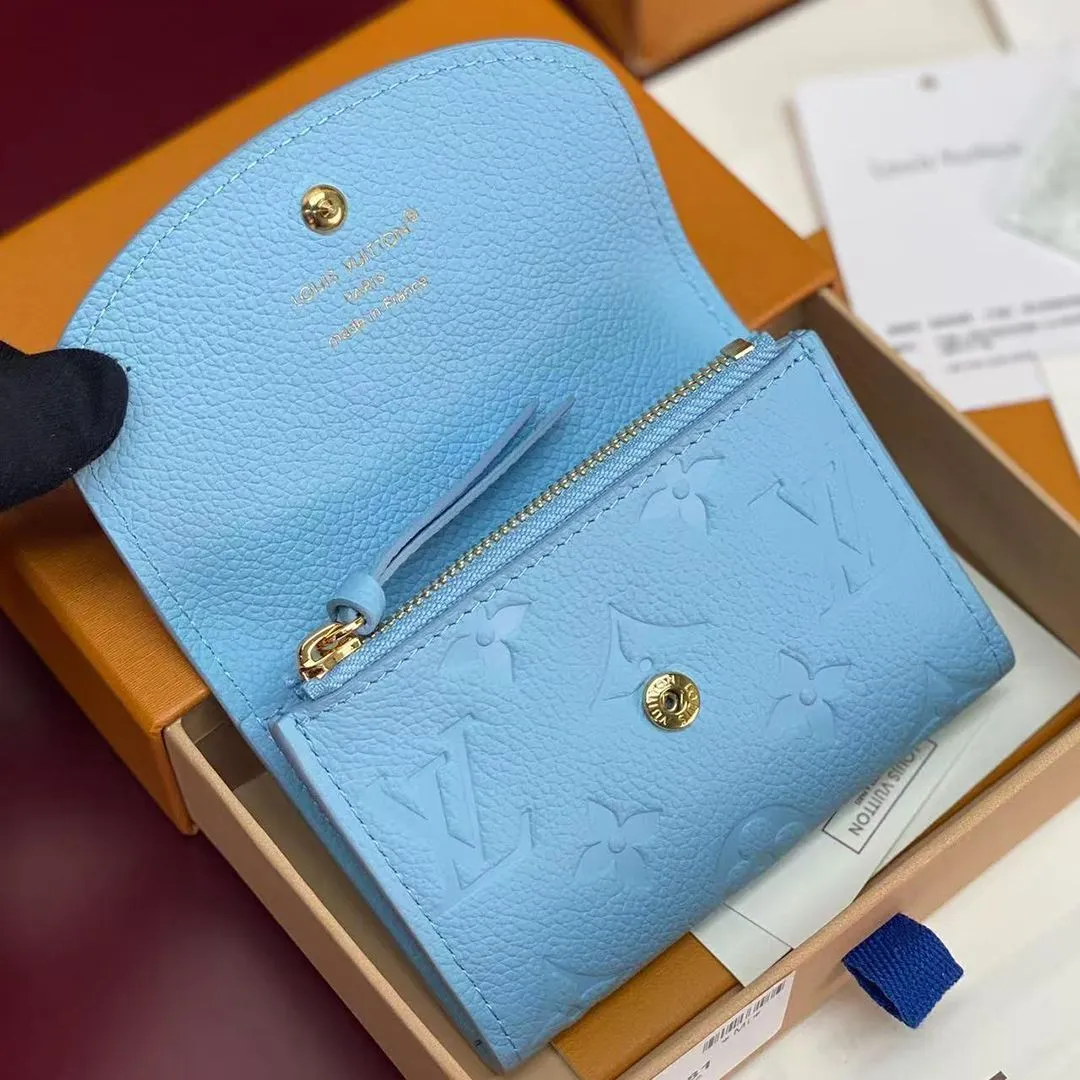 M27480 Rosalie Coin Purse Grape Blue Monogram Empreinte Leather
