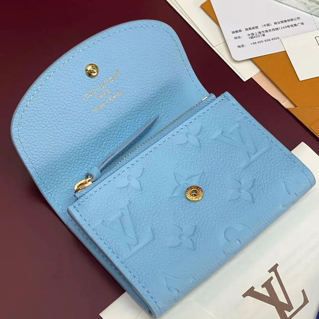 M27480 Rosalie Coin Purse Grape Blue Monogram Empreinte Leather