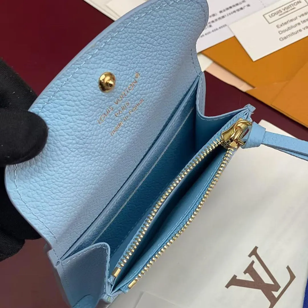 M27480 Rosalie Coin Purse Grape Blue Monogram Empreinte Leather