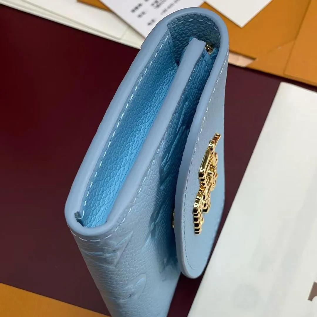 M27480 Rosalie Coin Purse Grape Blue Monogram Empreinte Leather
