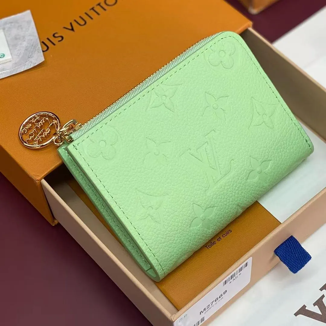 M27670 Noa Compact Wallet Apple Green Monogram Empreinte Leather