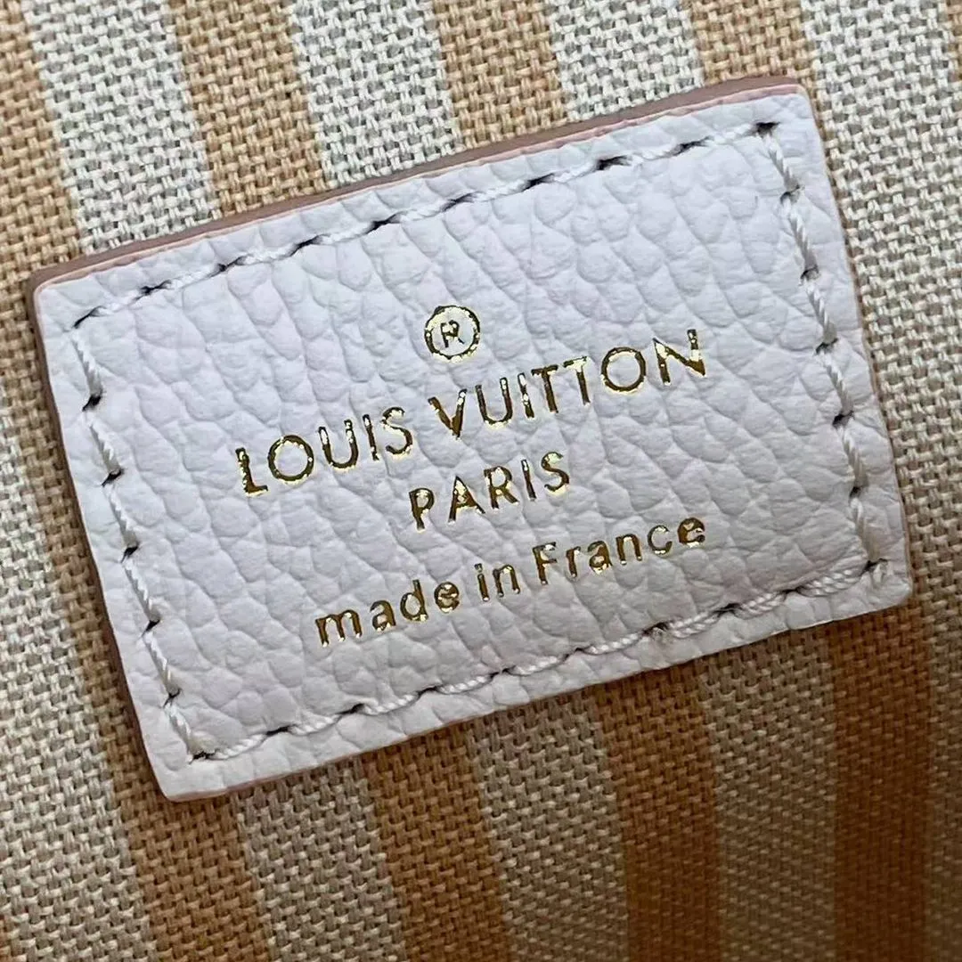 M14968 Pochette Félicie Bicolor Eden Monogram Embossed Grained Cowhide Leather