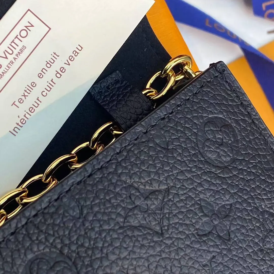 M4717Z L.V Pouch Metis Belt Black Monogram Empreinte Leather