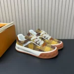 1AJTJ9 L.V Tilted Sneaker Yellow Canvas - 1AK89V 1 1AJTJ9 L.V Tilted Sneaker Yellow Canvas