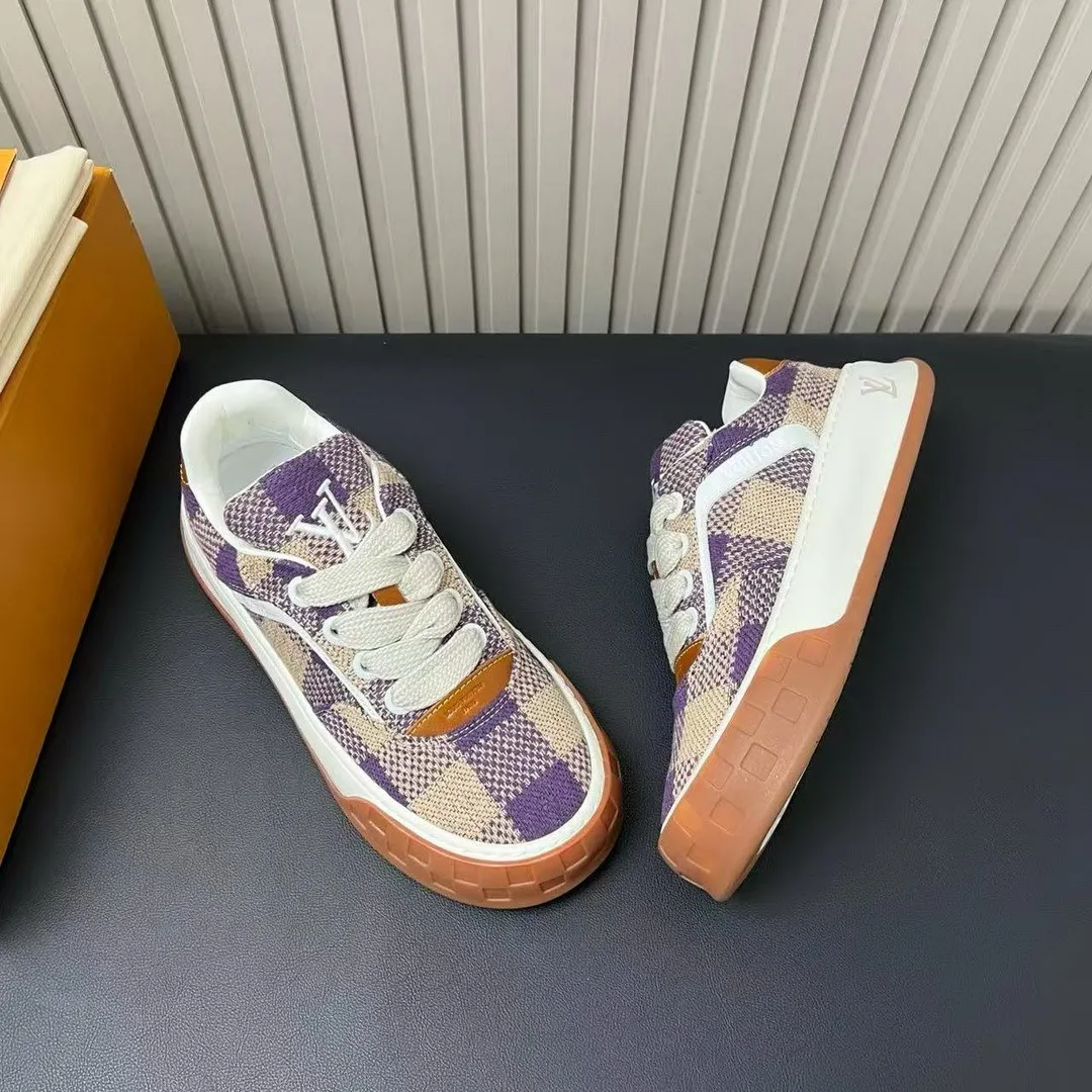 1AJTKD L.V Tilted Sneaker Lilac Canvas