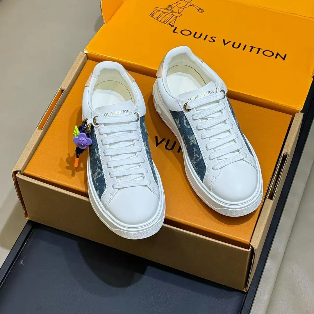 1AJP54 Time Out Sneaker Monogram Bleu Denim
