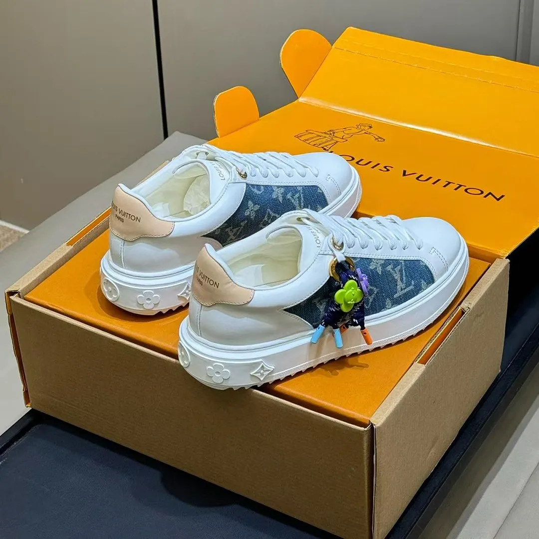 1AJP54 Time Out Sneaker Monogram Bleu Denim