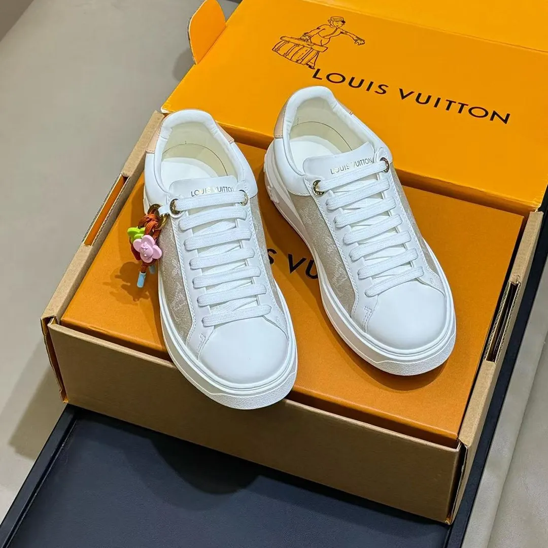 1AJP75 Time Out Sneaker Greige Monogram Denim