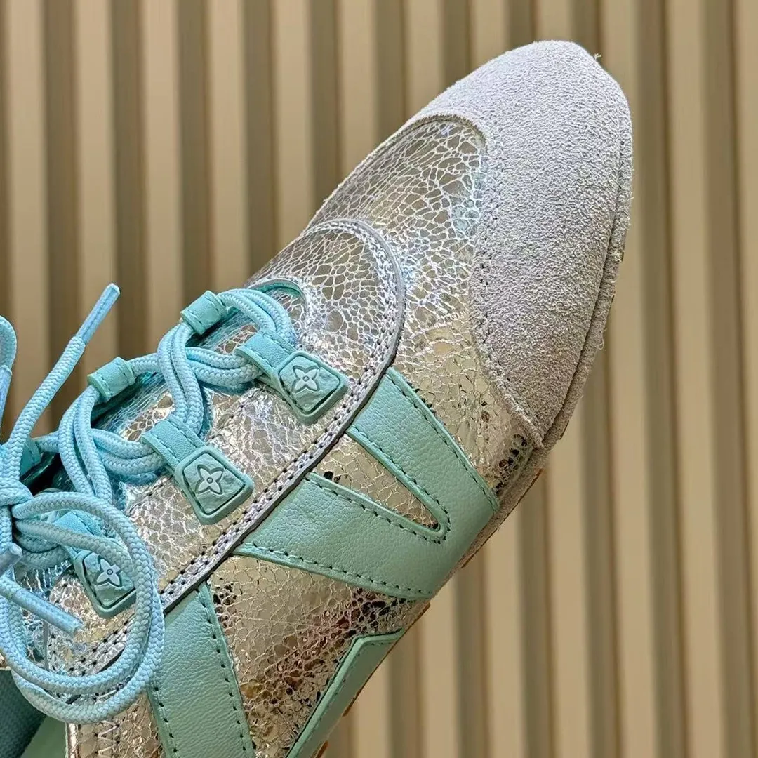 1AJKAF L.V Sneakerina Silver Mix of Materials