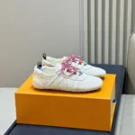 1AJJRZ L.V Sneakerina Greige Monogram Denim - 1AJJSI 1 1AJJRZ L.V Sneakerina Greige Monogram Denim