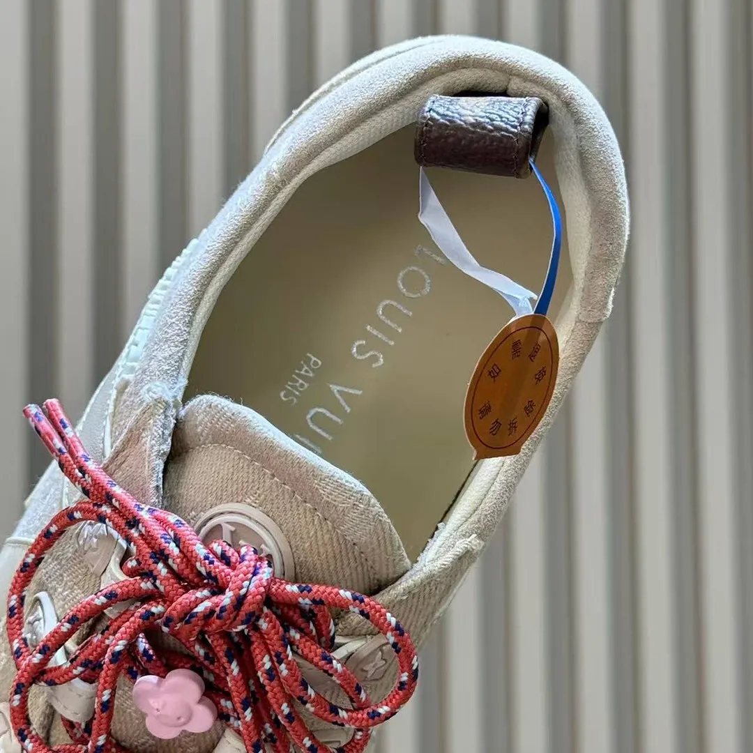 1AJJRZ L.V Sneakerina Greige Monogram Denim