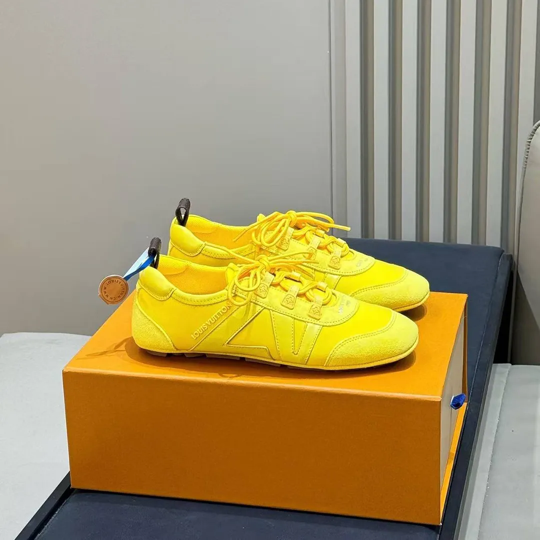 1AJMER L.V Sneakerina Yellow Nylon
