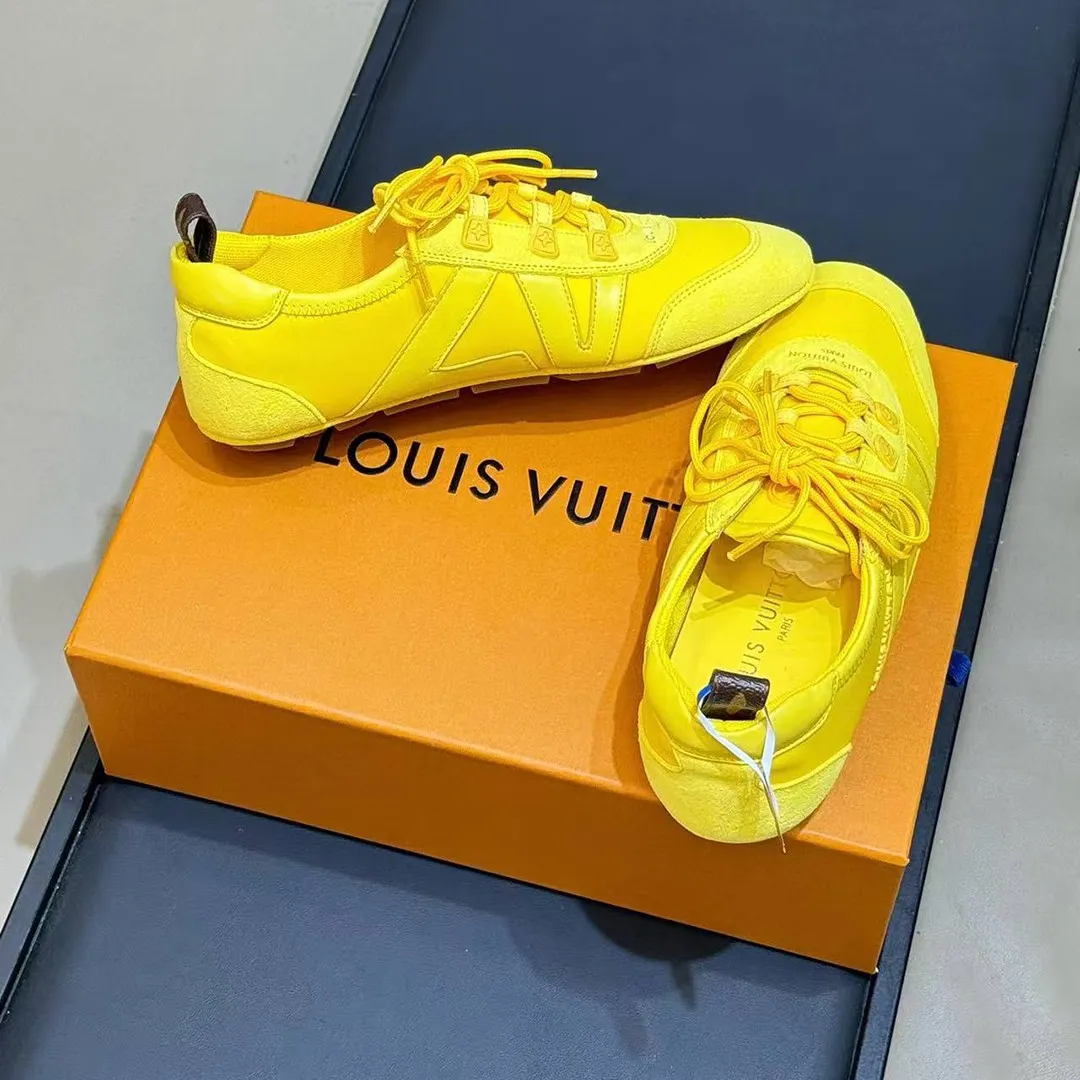 1AJMER L.V Sneakerina Yellow Nylon
