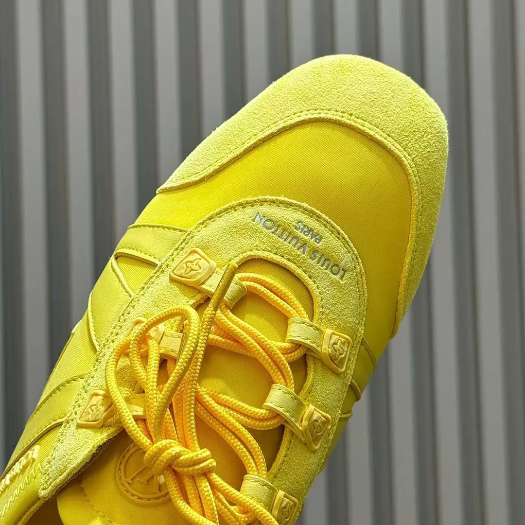 1AJMER L.V Sneakerina Yellow Nylon