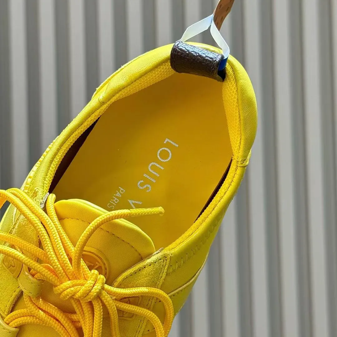 1AJMER L.V Sneakerina Yellow Nylon