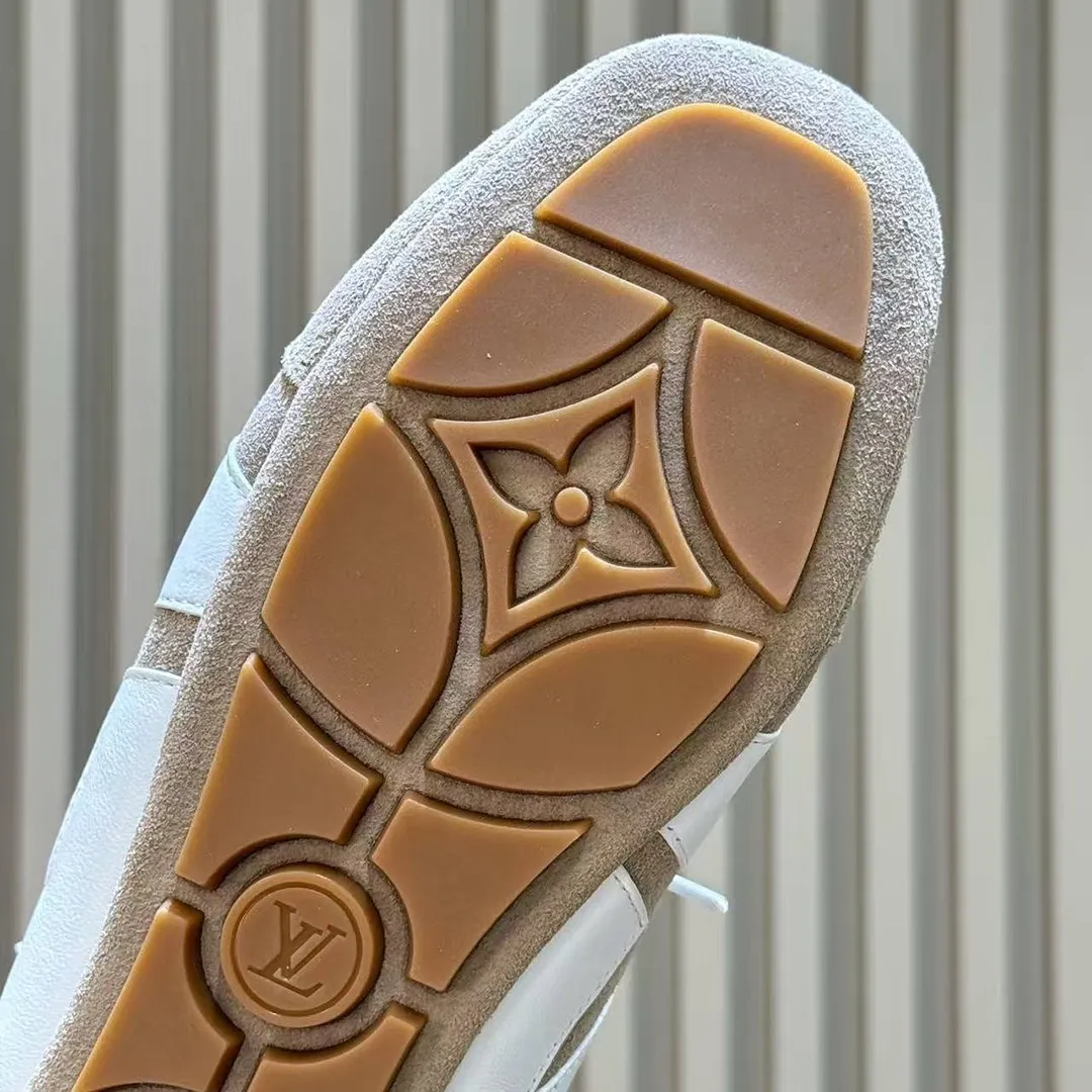 1AK5EK L.V Sneakerina Open Back Hazelnut Brown Suede Calf Leather